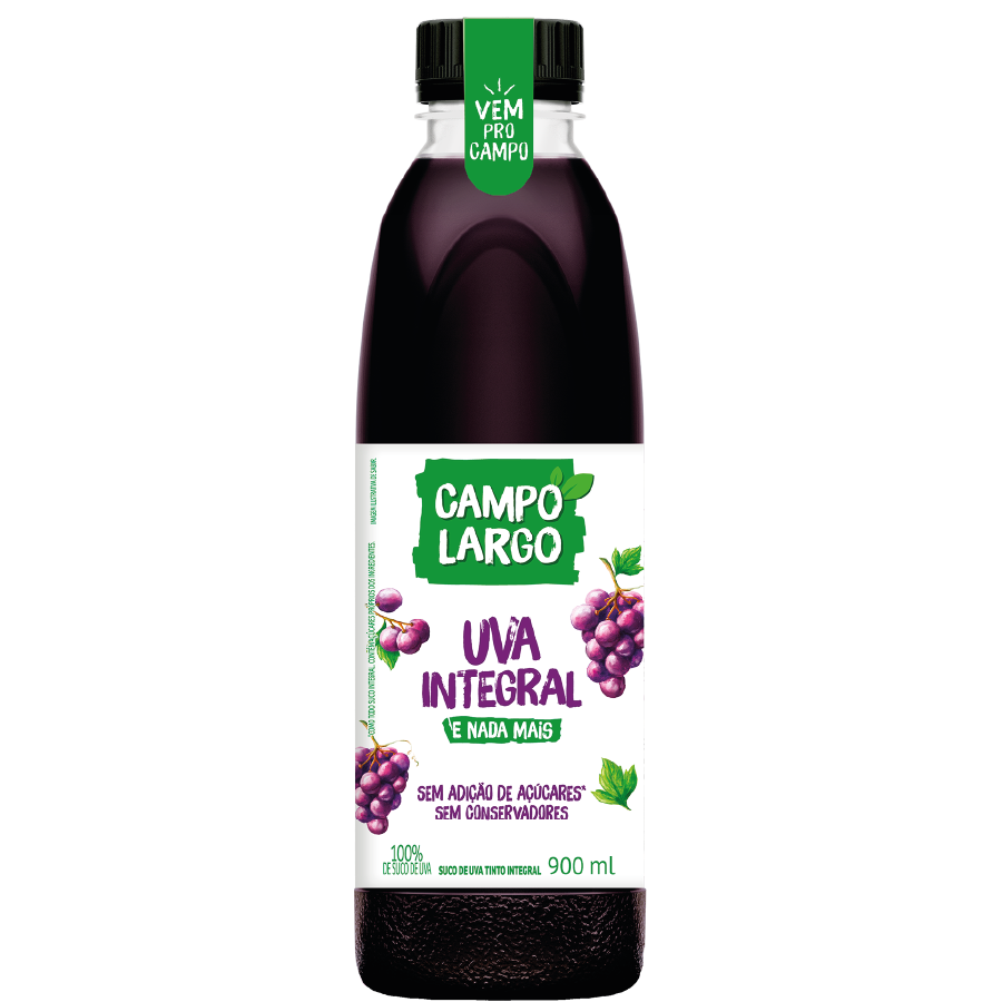 Campo Largo Jugo de Uva Integral 900ml